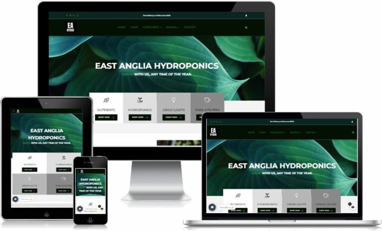 EA Hydroponics full page screenshot