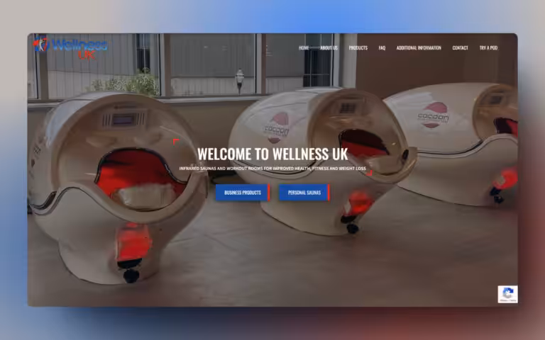 Screenshot of the Wellness UK homepage, built using Oxygen Builder. - WinuSoft | Oxygen Builder Developer & Top UK Web Development Company