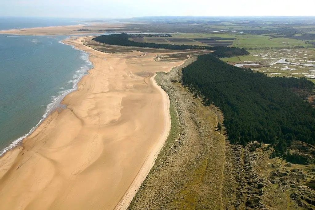 An arial view of the beautiful Holkham Beach in Norfolk — WinuSoft | Top UK Web Development Company