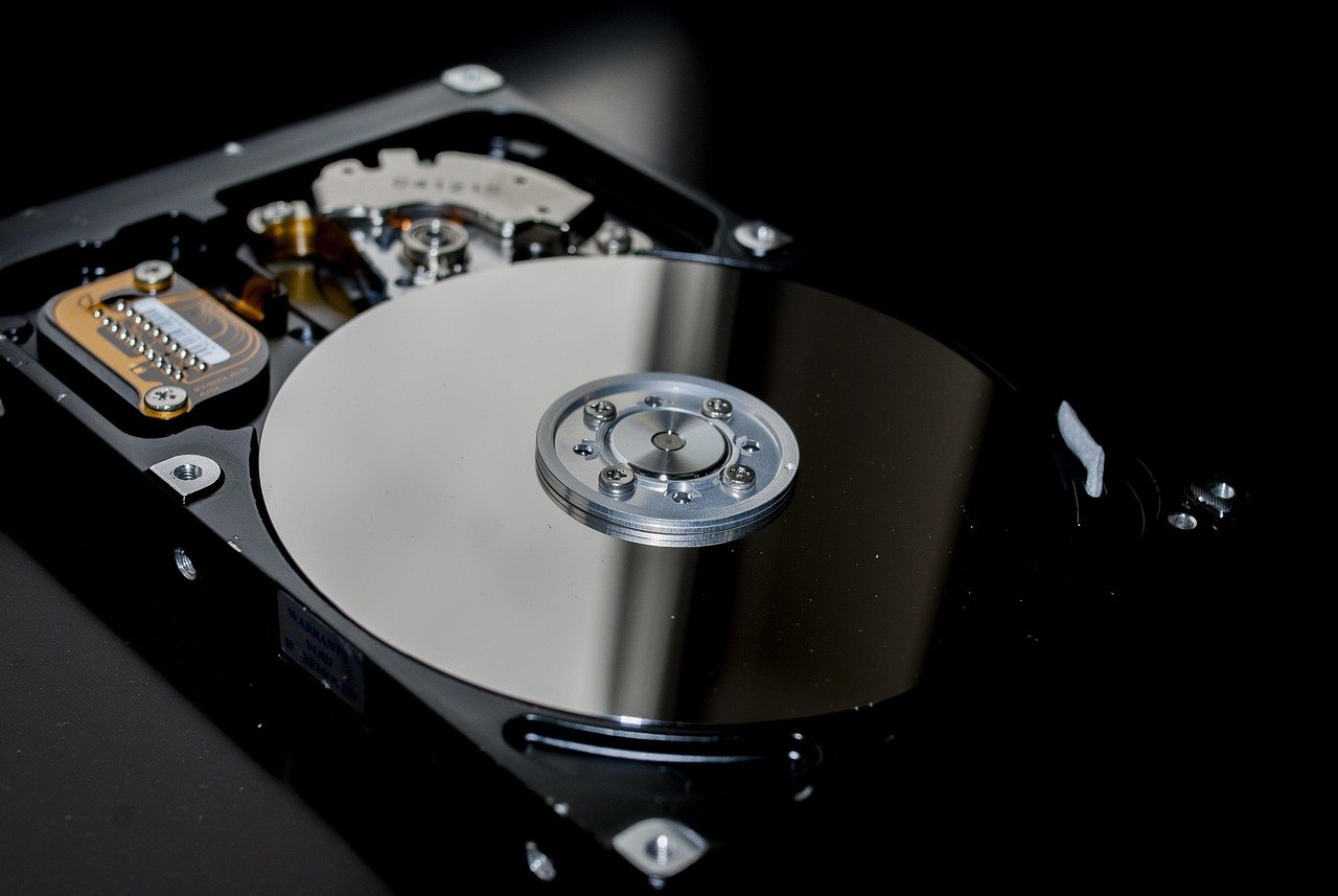 Picture of a hard drive. Regular backups help to keep your site secure – WinuSoft | Web Hosting and Maintenance for WordPress Websites